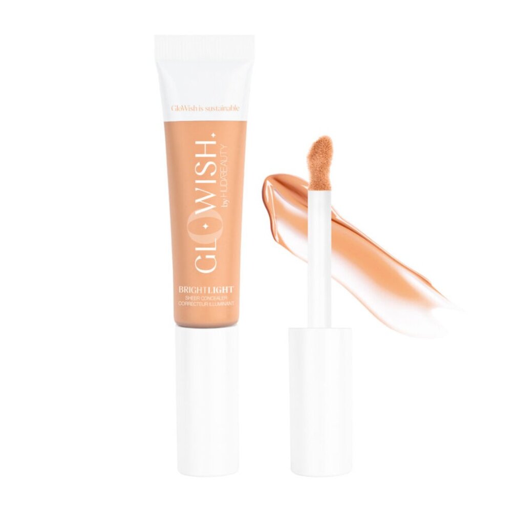 Huda Beauty GloWish Bright Light Hydrating Sheer Vegan Concealer in Light Medium
